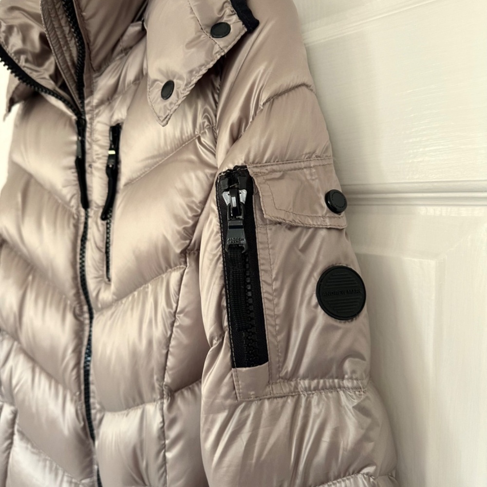 Andrew Marc Lightweight Packable Down Jacket, XS, Gold - Picture 4 of 7